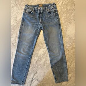 MOTHER Women’s high waisted looker ankle jeans